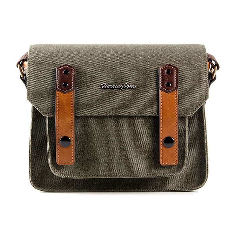 Túi Máy Ảnh Herringbone Papaspocket Small Olive