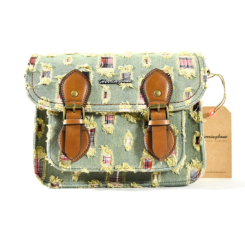 Túi Máy Ảnh Herringbone Papaspocket V4 Micro Green Jean