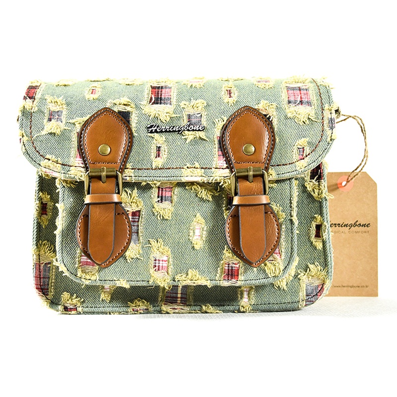 Túi Máy Ảnh Herringbone Papaspocket V4 Mini Green Jean