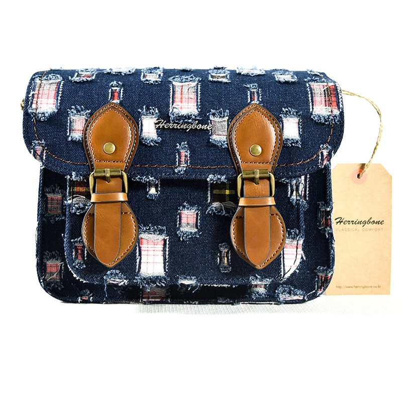 Túi Máy Ảnh Herringbone Papaspocket V4 Mini Indigo Jean