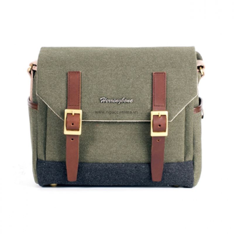 Túi Máy Ảnh Herringbone Postman Small Olive